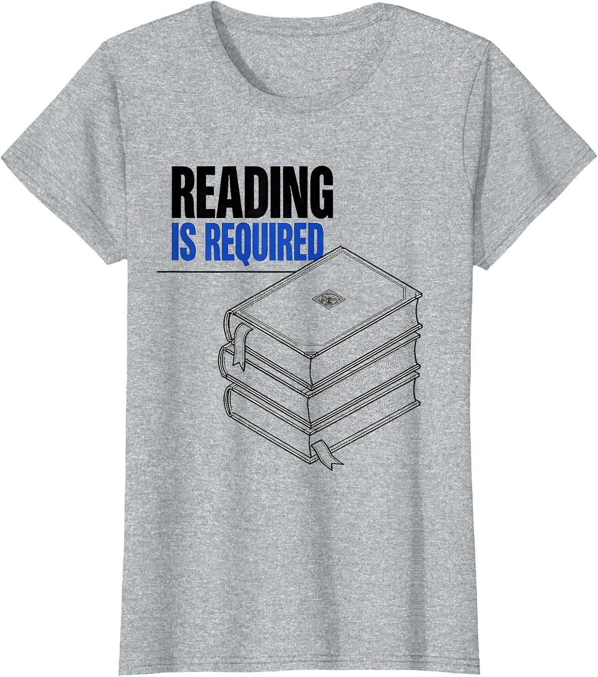 Reading Is Required English Lit Teacher Swiss International T-Shirt - Heather Grey