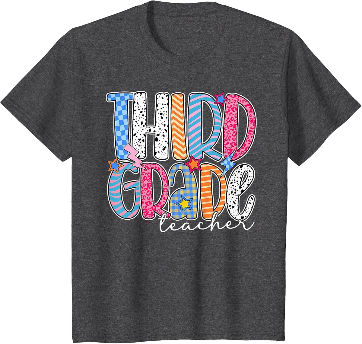 Third Grade Teacher 3rd Grade Teachers Back to School T-Shirt - Dark Heather Grey