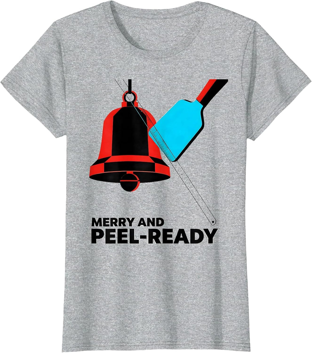 Merry And Peel-Ready New Wave Esthetician Dermatology T-Shirt - Heather Grey