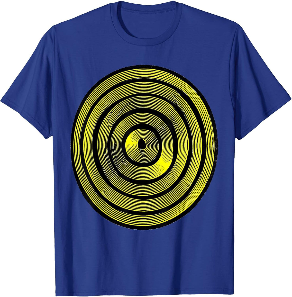 Fibonacci Spiral Sacred Geometry Math Enthusiast Op Art T-Shirt - Royal Blue
