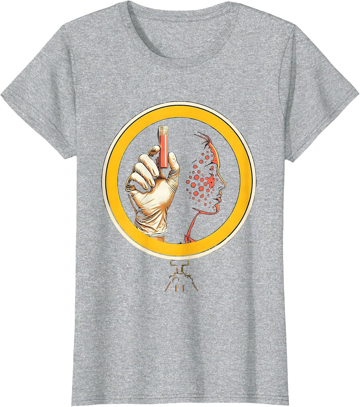 Esthetician Hand SPF Tube Skincare Professional Humor T-Shirt - Heather Grey