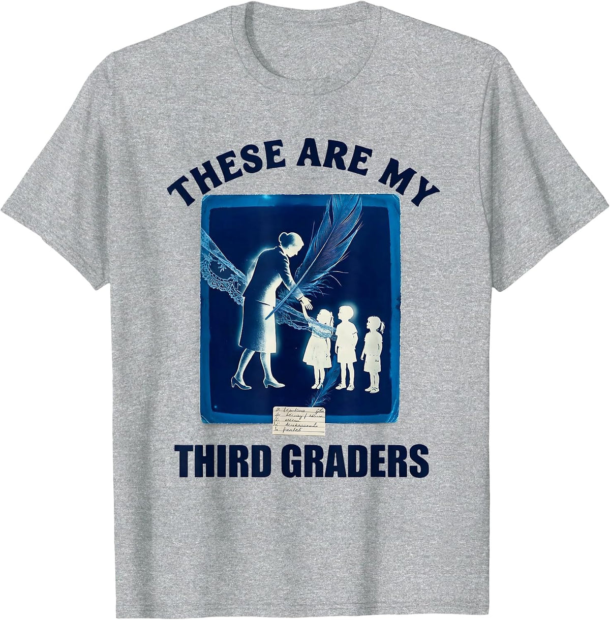 Men's These Are My Third Graders Funny Teacher 3rd Grade Back To T-Shirt - Heather Grey