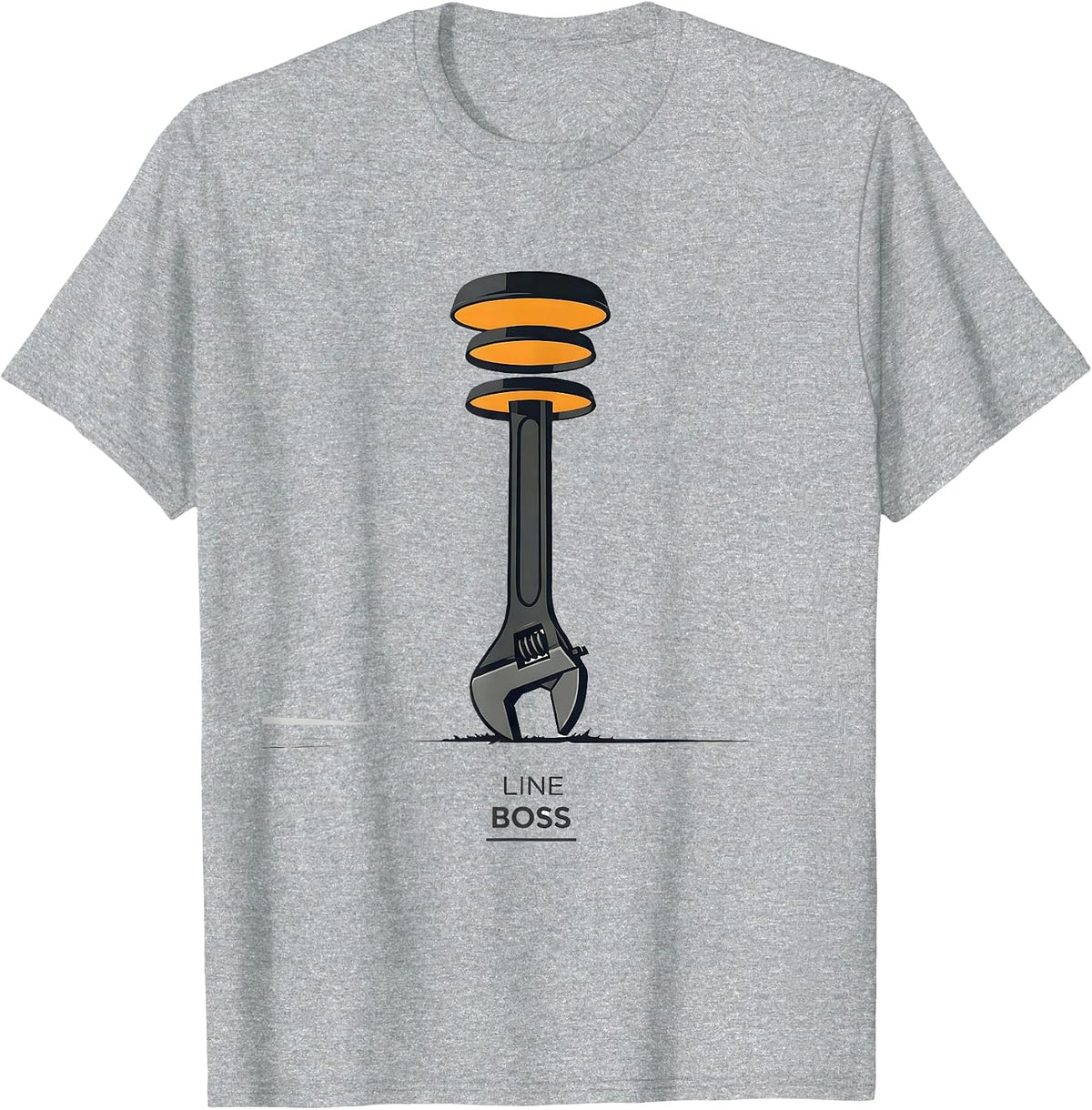 Men's Line Boss Editorial Conceptual Drag Racing RC Car Enthusiast T-Shirt - Heather Grey