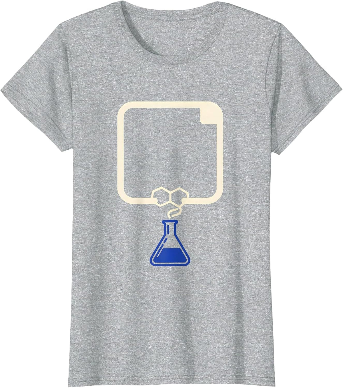 Women's Periodic Table Element Tile Chemist Science Nerd Humor T-Shirt - Heather Grey