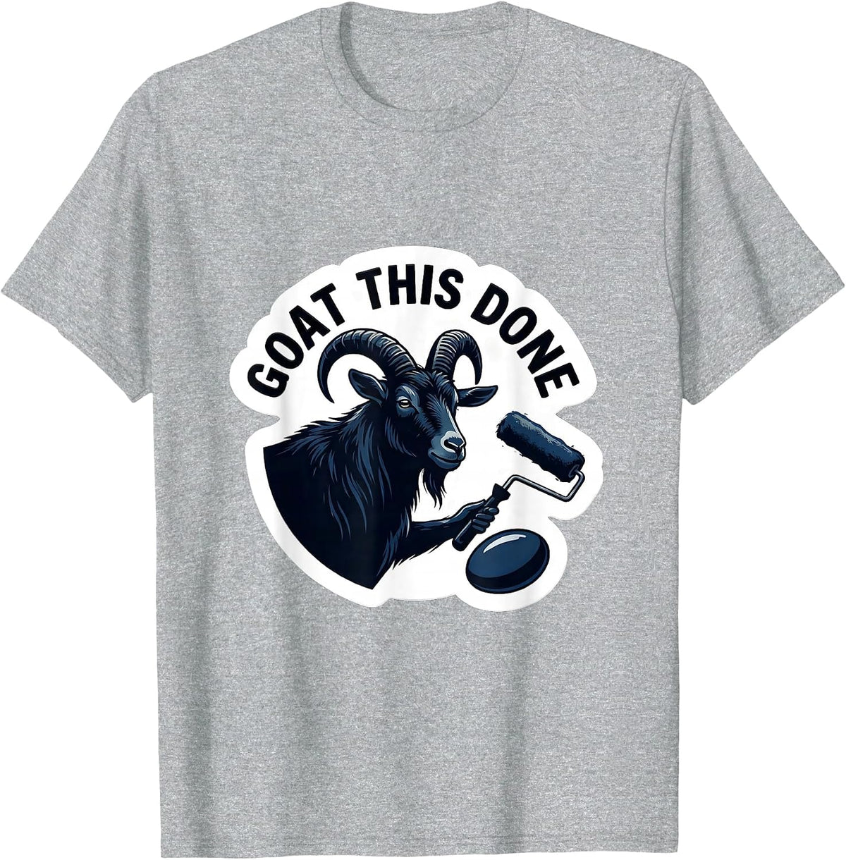 Men's Goat This Done Funny Goat Pun Dad Joke Meme Humor T-Shirt - Heather Grey