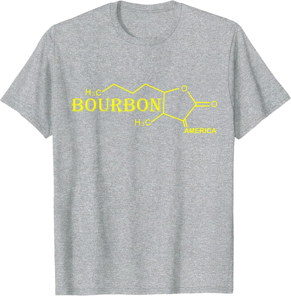 Bourbon America Chemistry Science Future Chemist for Men Mom T-Shirt - Heather Grey