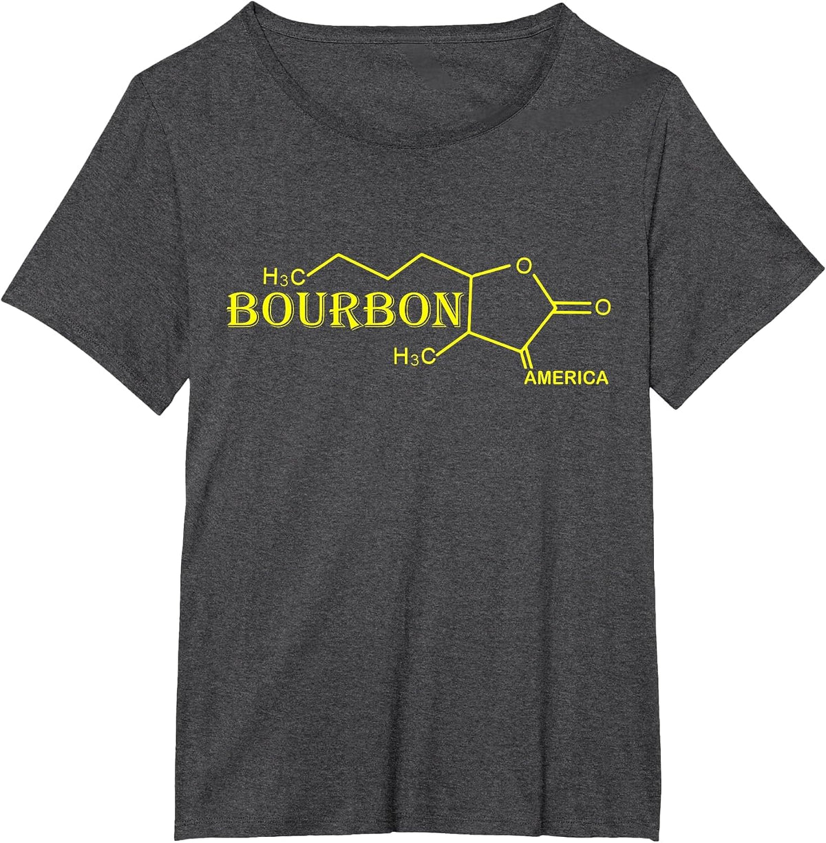 Bourbon America Chemistry Science Future Chemist for Men Mom T-Shirt - Dark Heather Grey