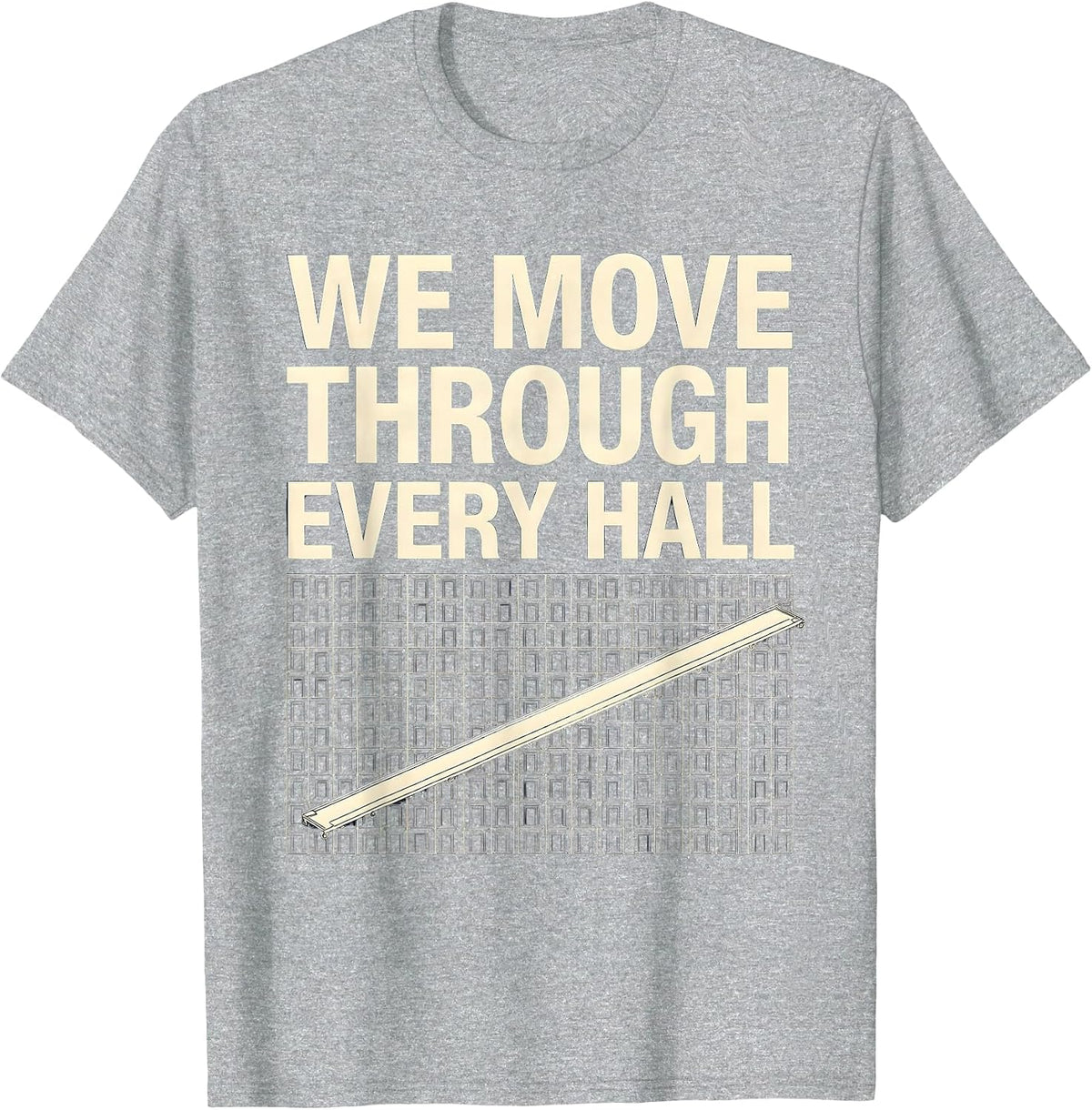 Men's We Move Through Every Hall Specials Squad Teacher Team Pride T-Shirt - Heather Grey