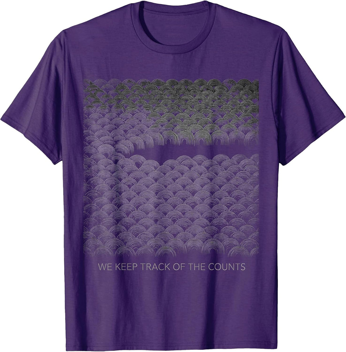 Men's We Keep Track Of The Counts Leukemia Family Support T-Shirt - Purple