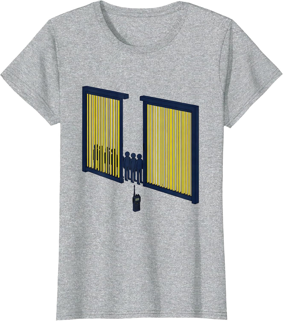 Exploded Corrections Gate Duty Radio Officer Humor T-Shirt - Heather Grey