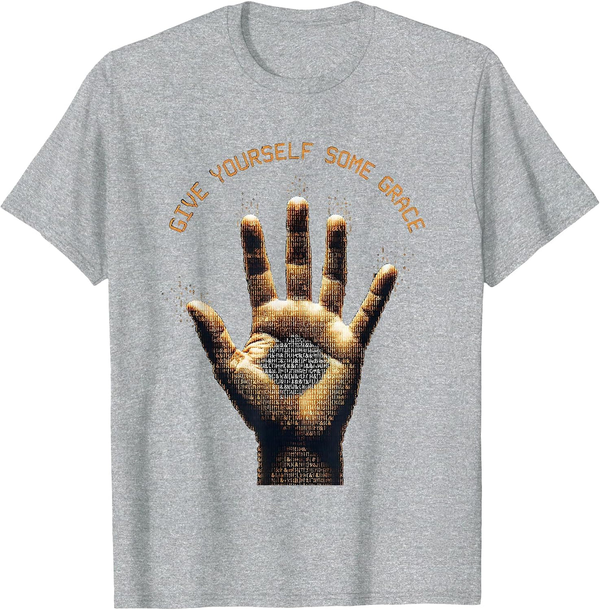 Men's Give Yourself Some Grace Mental Health Matters T-Shirt - Heather Grey