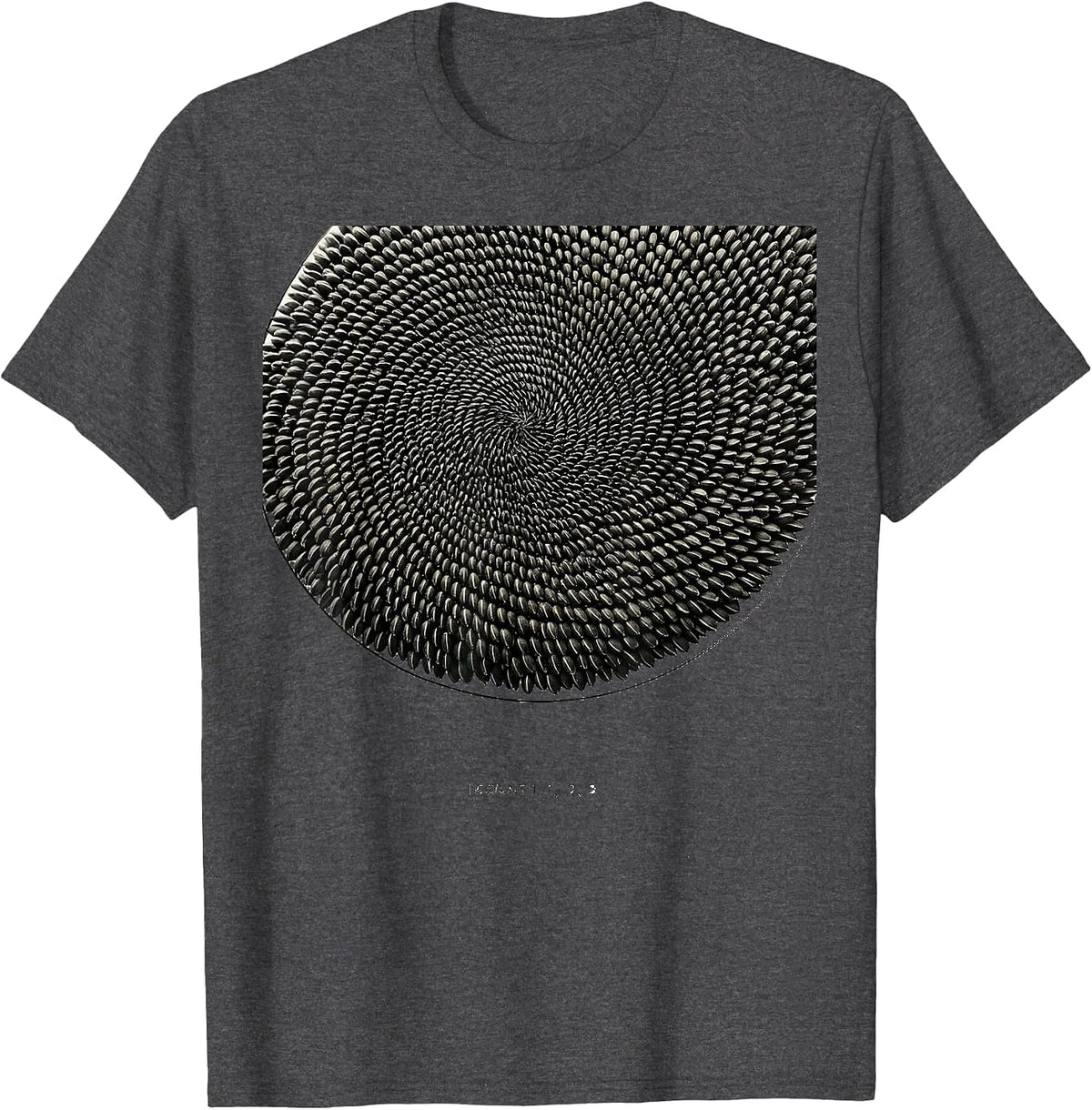 I Count 1, 1, 2, 3 Minimalist Math Lover Sacred Geometry T-Shirt - Dark Heather Grey