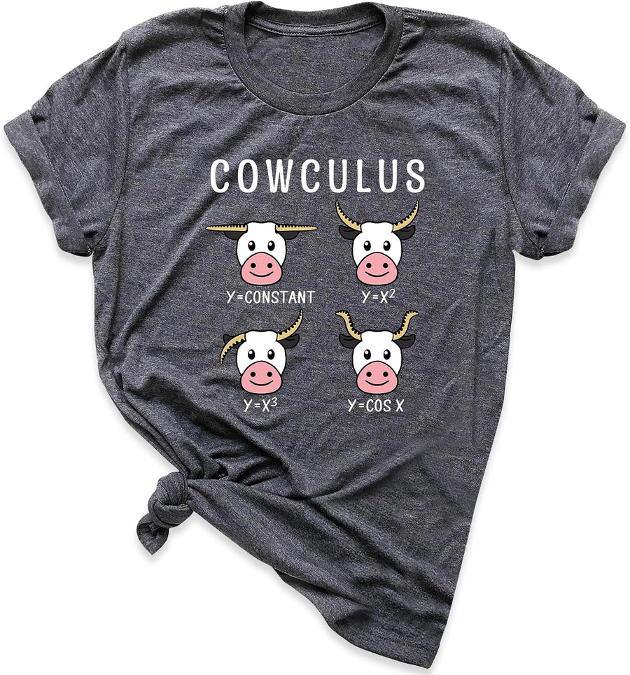 Cowculus Funny Math Teacher Shirt, Math Teacher Gift Tee, Math Men's Women's Shirt, Geometry Teacher Gift, Nerdy Shirt,