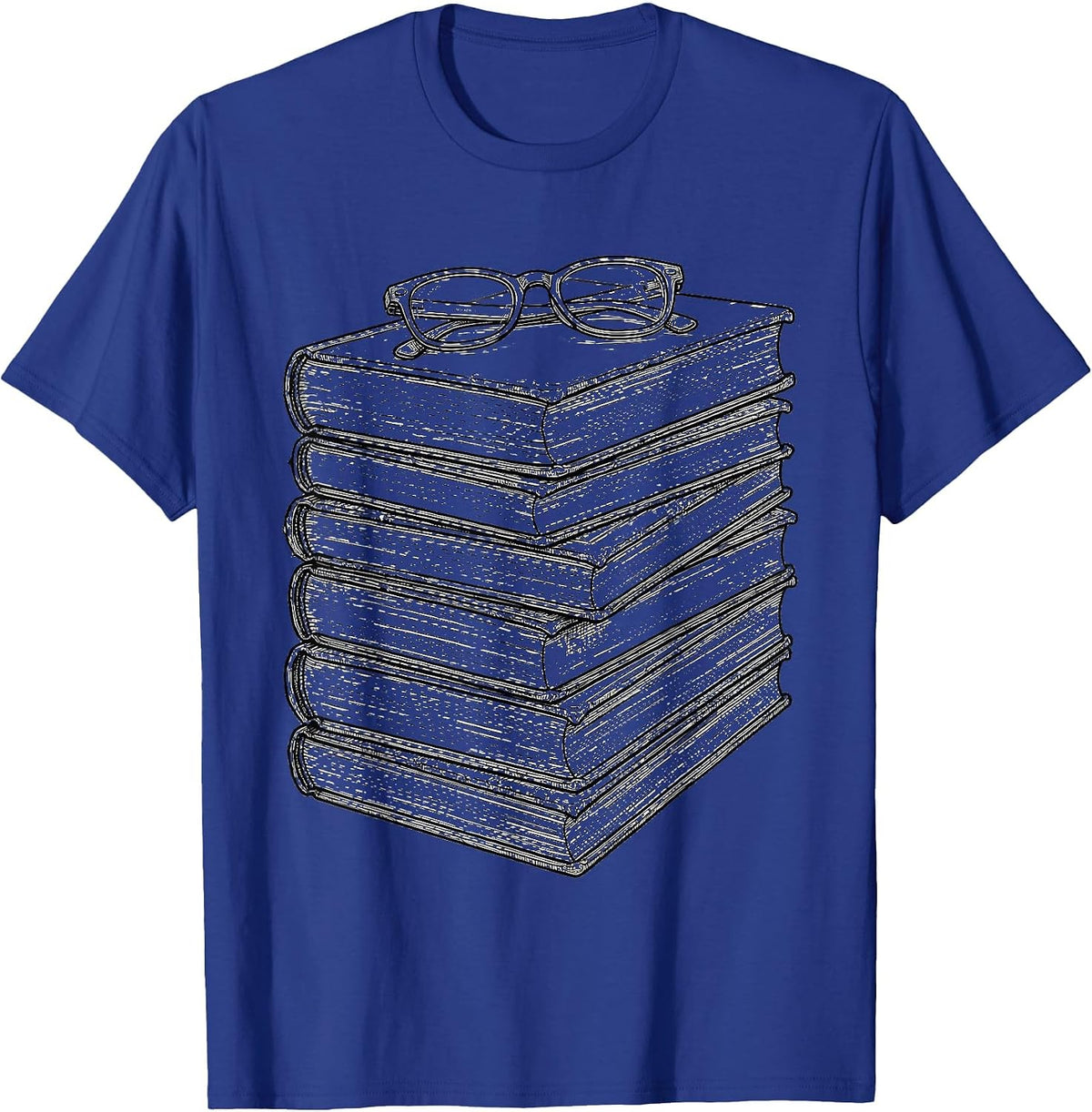 English Teacher Classic Novels Reading Glasses Gift T-Shirt - Royal Blue