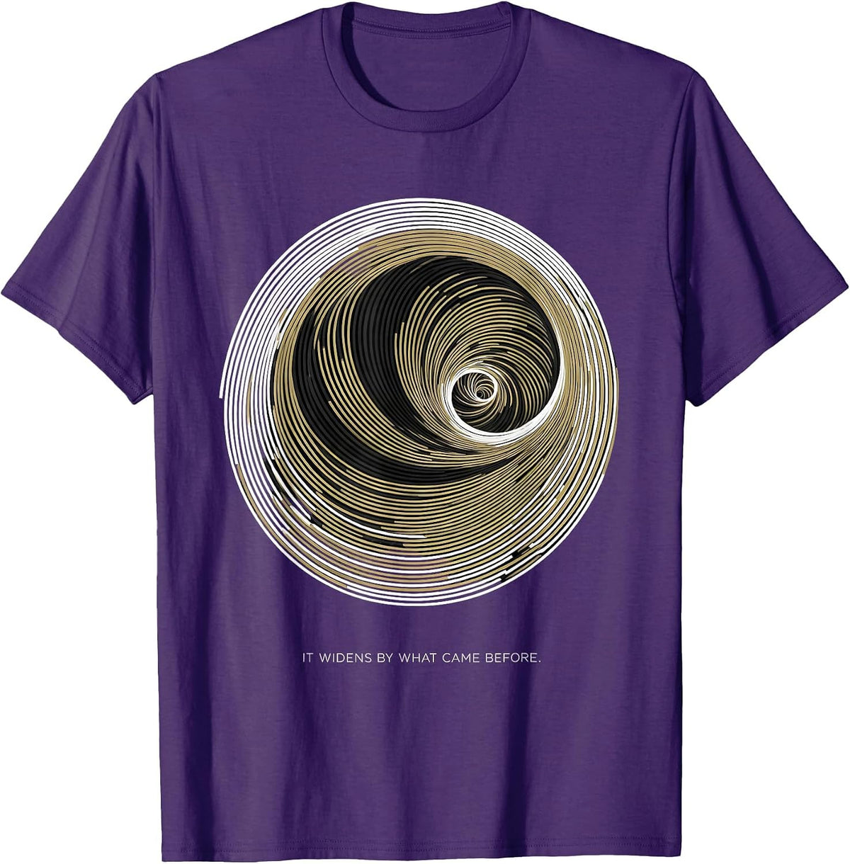 Men's It Widens By What Came Before Math Lover Sacred Geometry T-Shirt - Purple