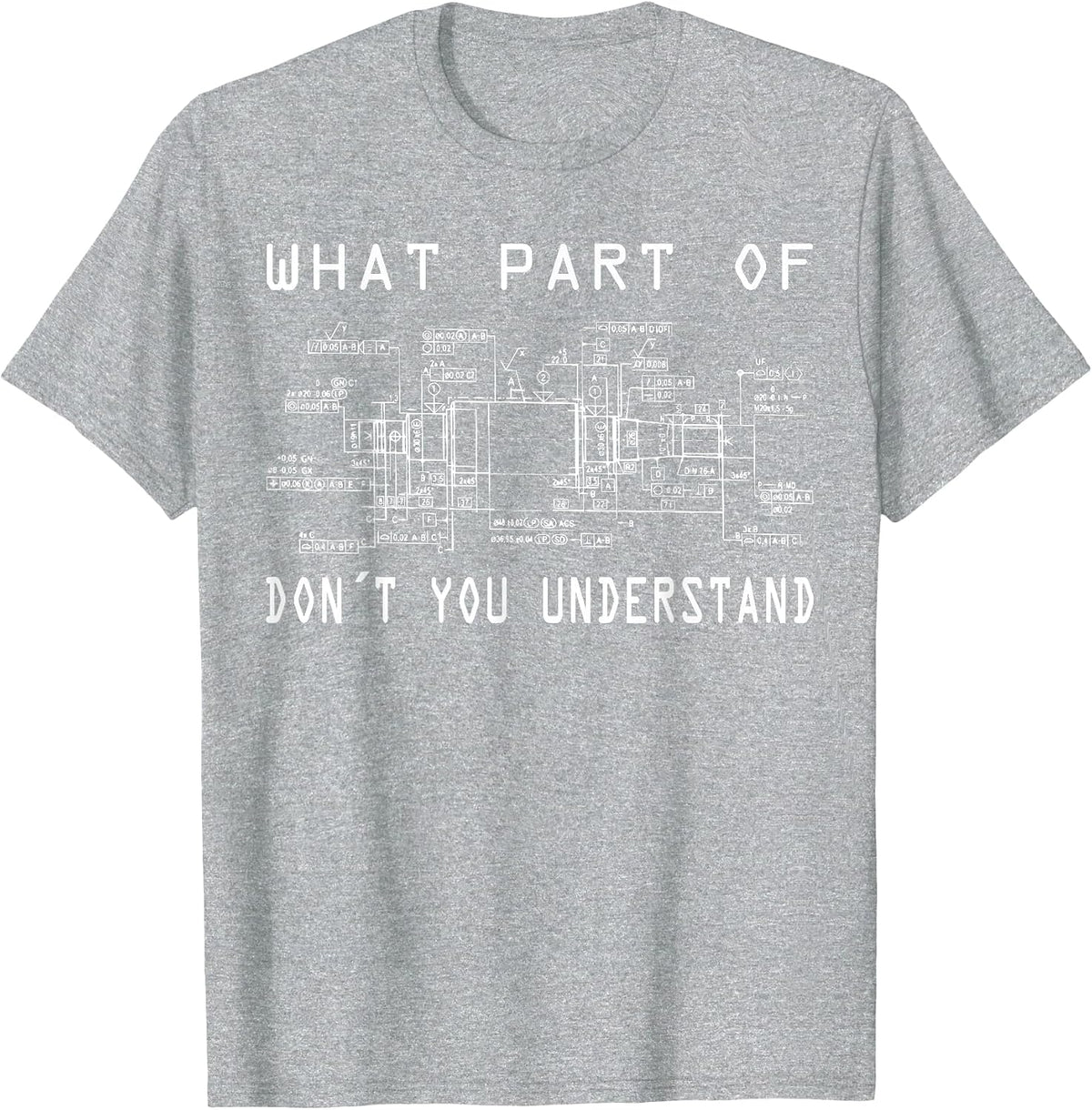 Constructor Mechanical Engineering Technical Draftsman Funny T-Shirt - Heather Grey