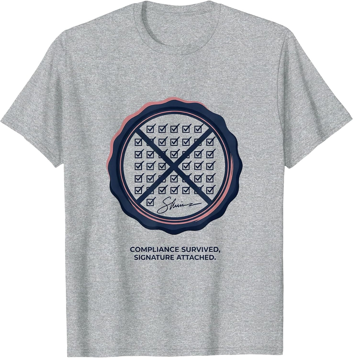 Men's Compliance Survived, Signature Attached Special Education T-Shirt - Heather Grey