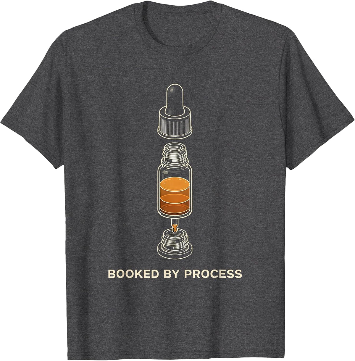 Booked By Process Licensed Esthetician Skincare Professional T-Shirt - Dark Heather Grey