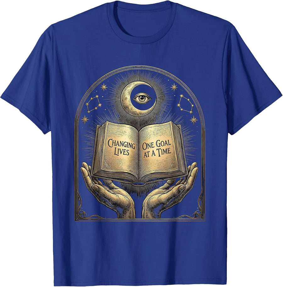 Sped Teacher Changing Lives One Goal At A Time T-Shirt - Royal Blue