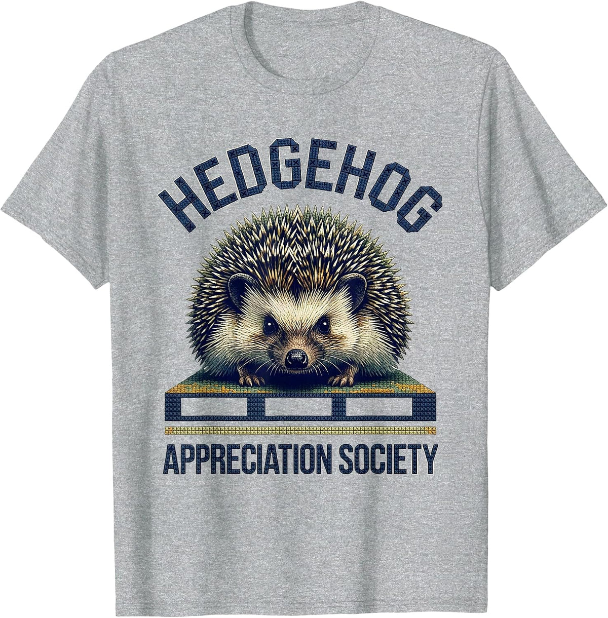 Men's Hedgehog Appreciation Society Cute Hedgehog Lover Gift for T-Shirt - Heather Grey