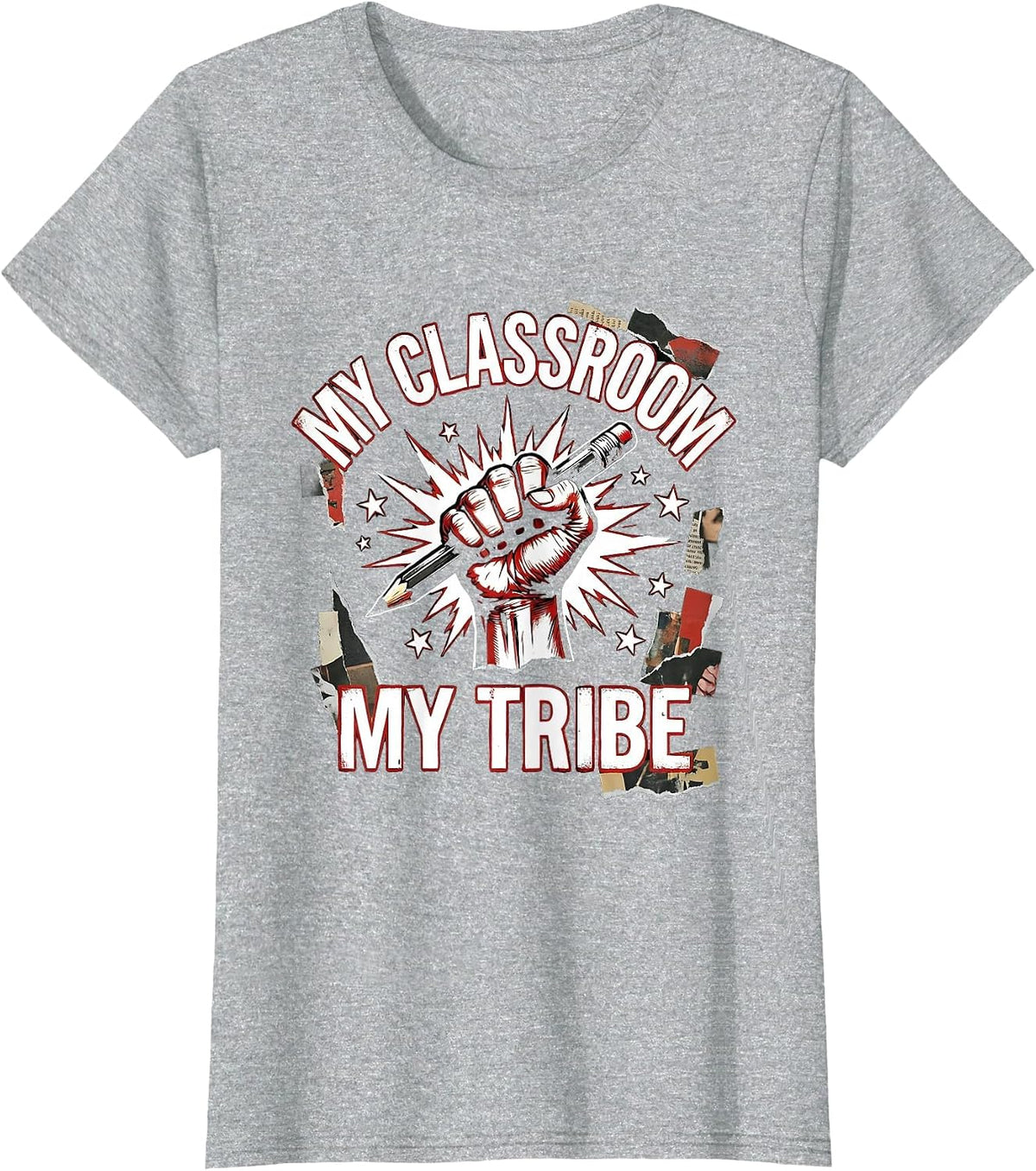 My Classroom My Tribe SPED Teacher Design T-Shirt - Heather Grey