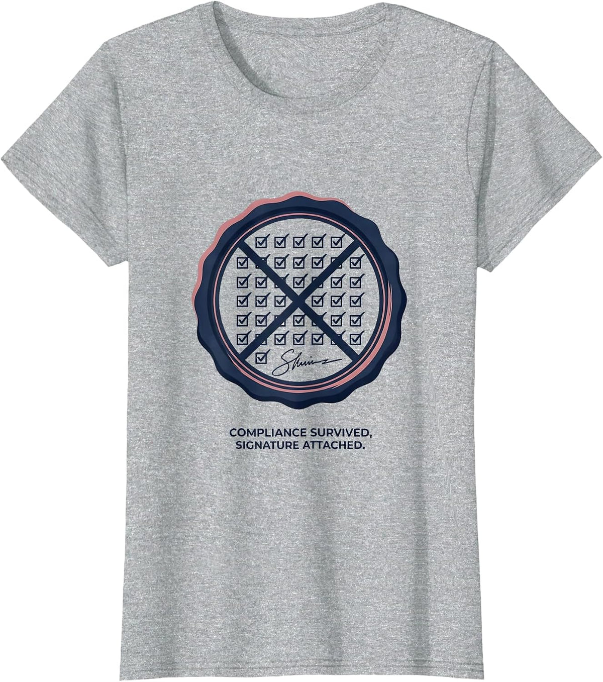 Women's Compliance Survived, Signature Attached Special Education T-Shirt - Heather Grey