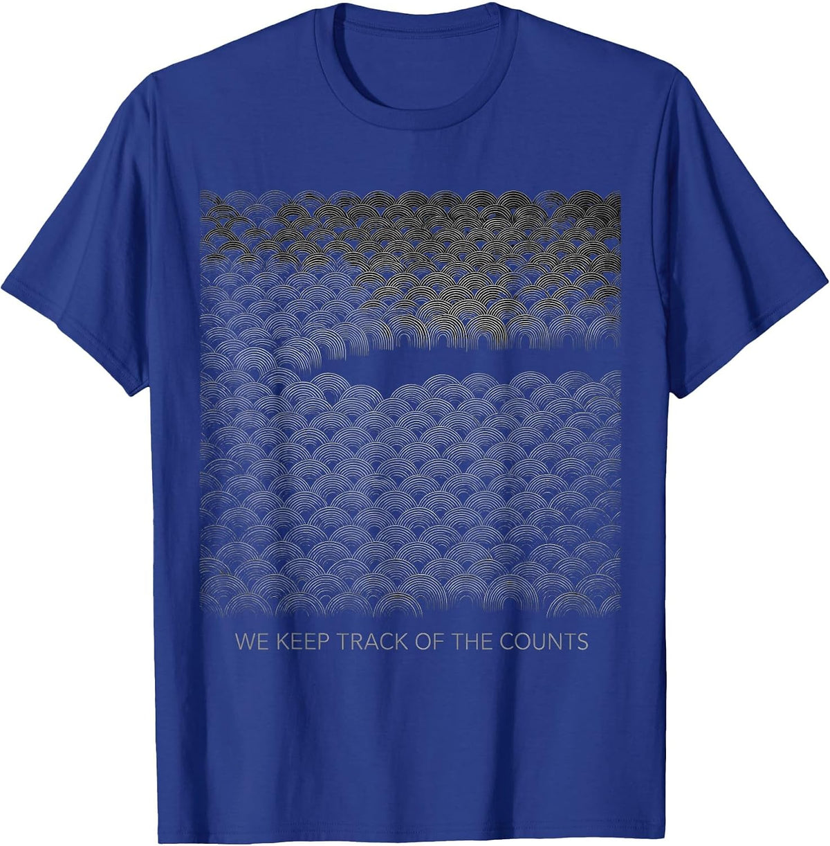 Men's We Keep Track Of The Counts Leukemia Family Support T-Shirt - Royal Blue