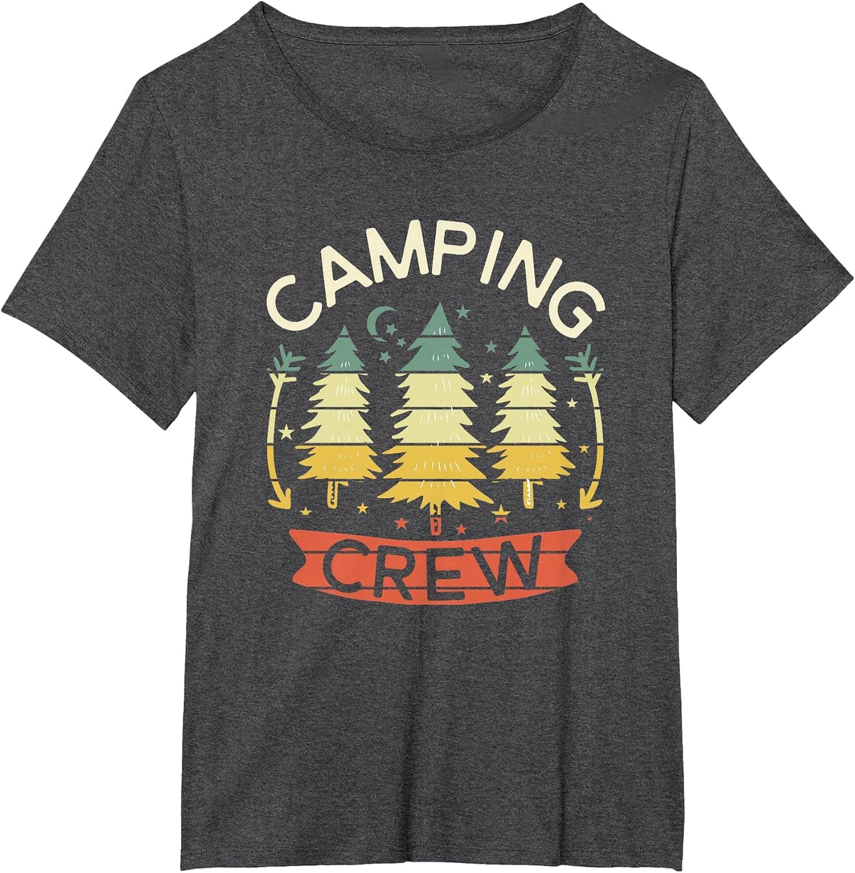 Camping Crew Shirt Kids Family Camping Shirts Matching Group T-Shirt - Dark Heather Grey