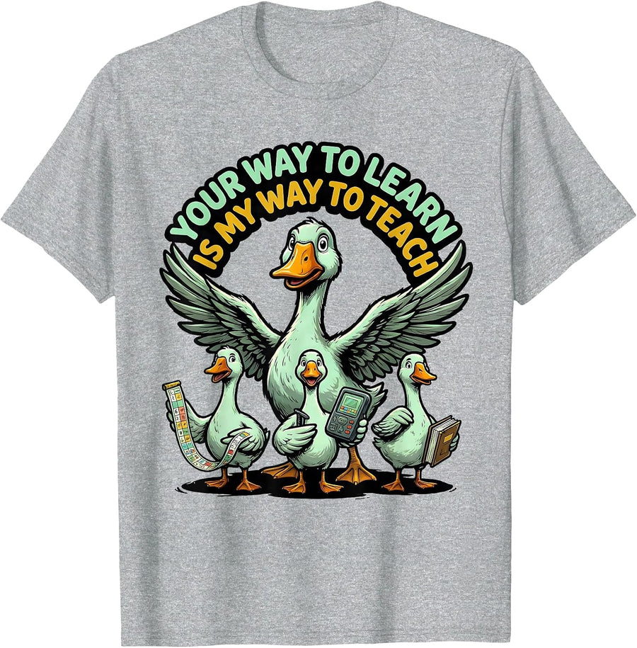 Your Way To Learn Is My Way To Teach Funny Special Education T-Shirt, Men, Heather Grey, 3X-Large - As Pictured