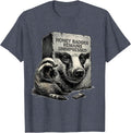 Honey Badger Remains Unimpressed Funny Animal Humor T-Shirt - Heather Blue