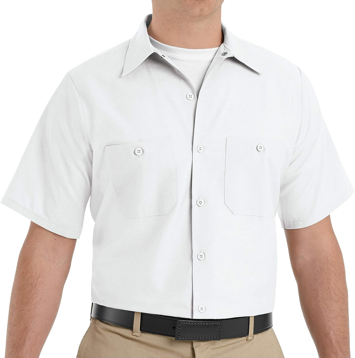 Red Kap Men's Long Sleeve Utility Uniform Shirt - White