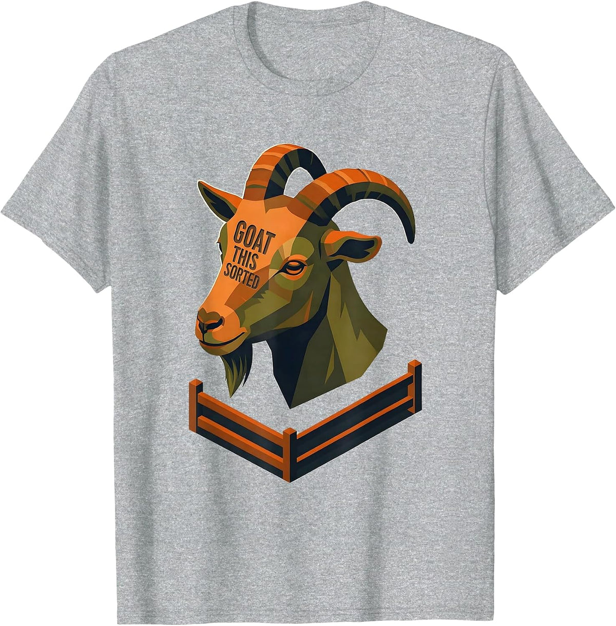 Men's Goat This Sorted Funny Goat Pun Meme Dad Joke Humor T-Shirt - Heather Grey