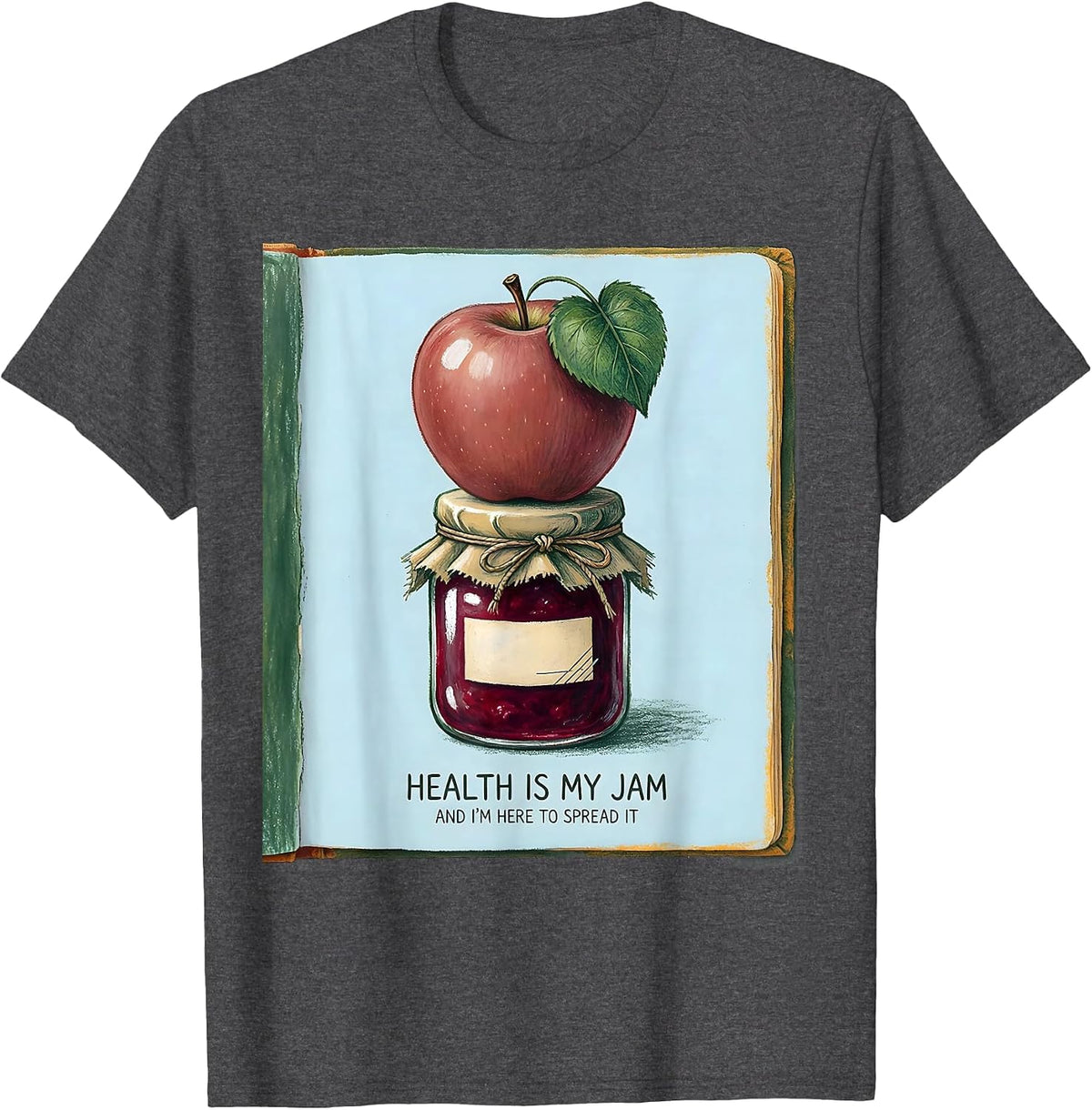 Men's Health Is My Jam And I'm Here To Spread It Teacher T-Shirt - Dark Heather Grey