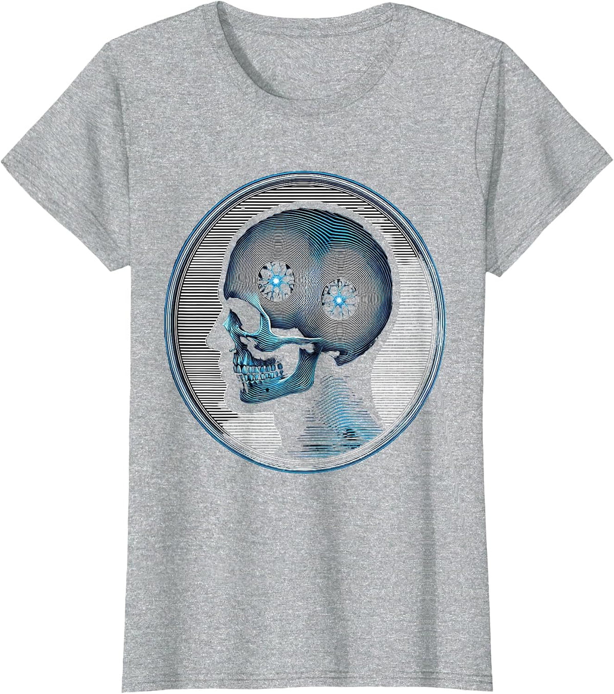 Neurodiversity Constellation Mind Graphic T-Shirt - Heather Grey