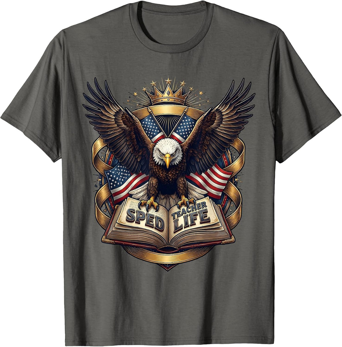 Sped Teacher Life Special Education Design T-Shirt - Asphalt Grey