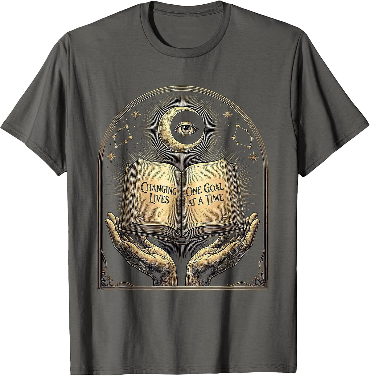 Sped Teacher Changing Lives One Goal At A Time T-Shirt - Asphalt Grey