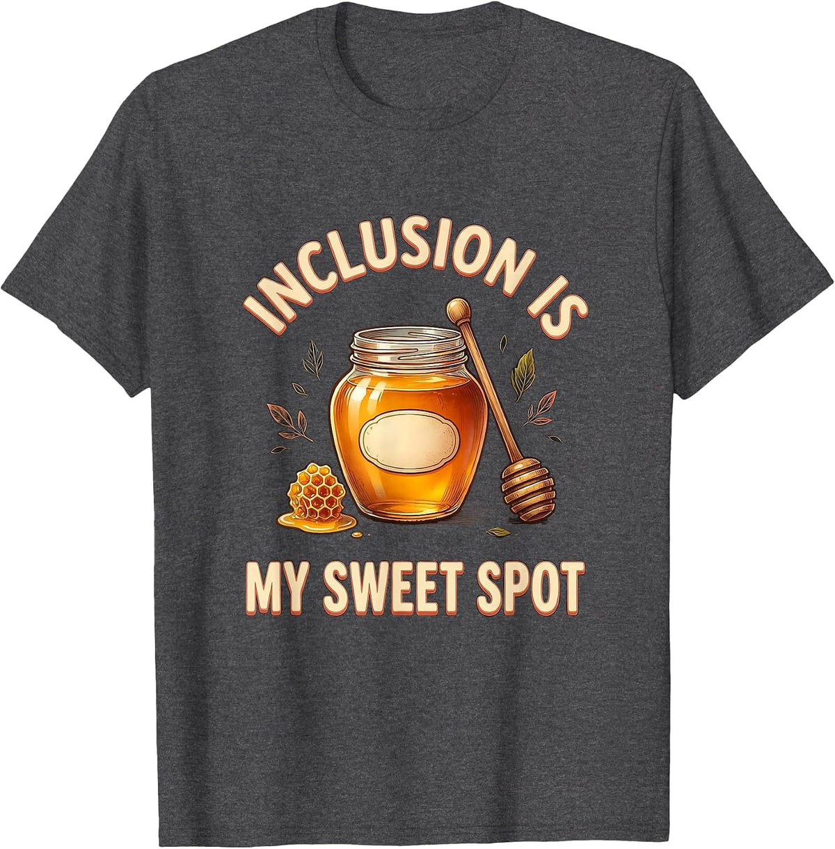 Men's Inclusion Is My Sweet Spot Whimsical Special Education T-Shirt - Dark Heather Grey