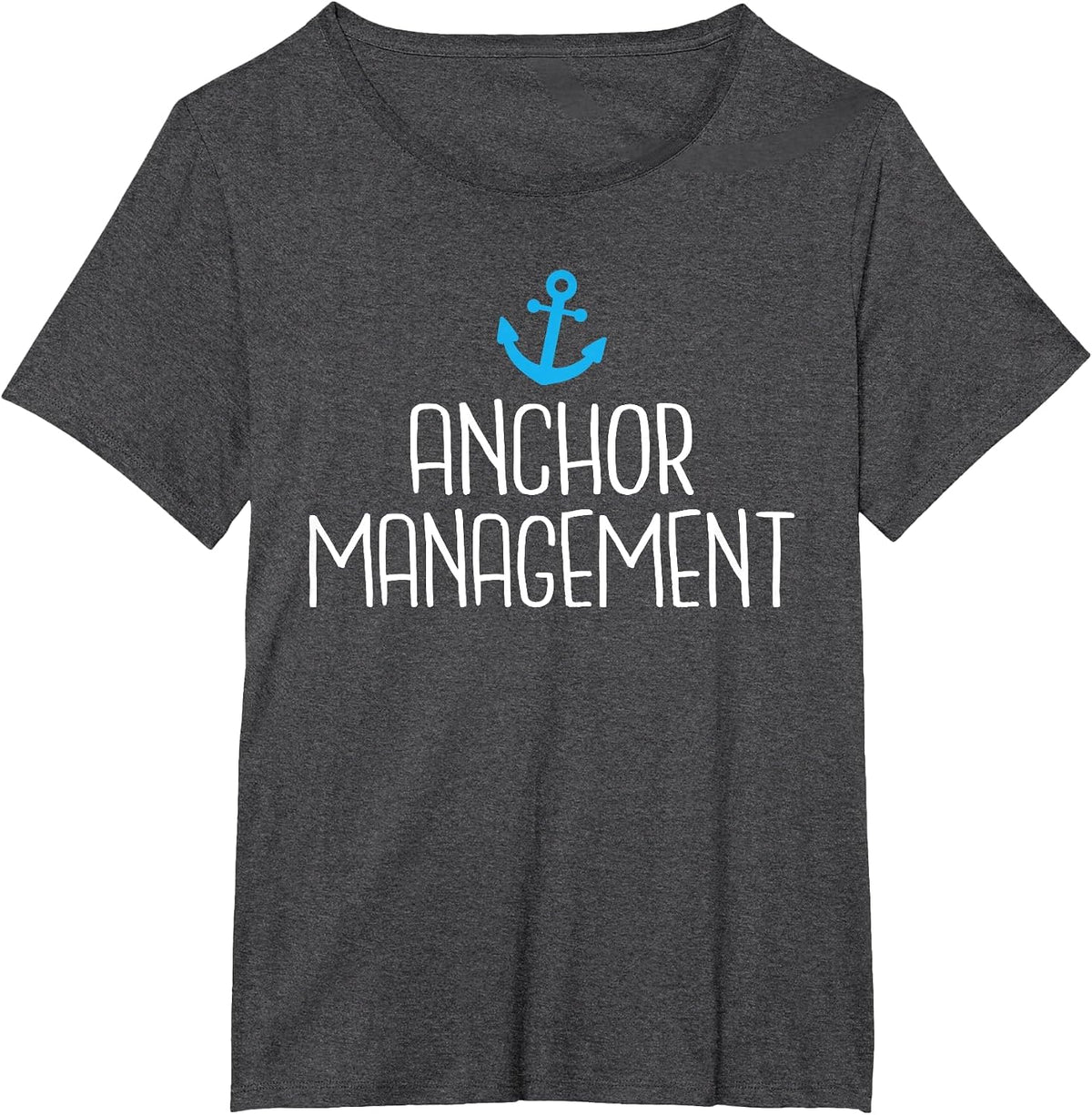 Anchor Management Boat Captain Sailors T-Shirt - Dark Heather Grey