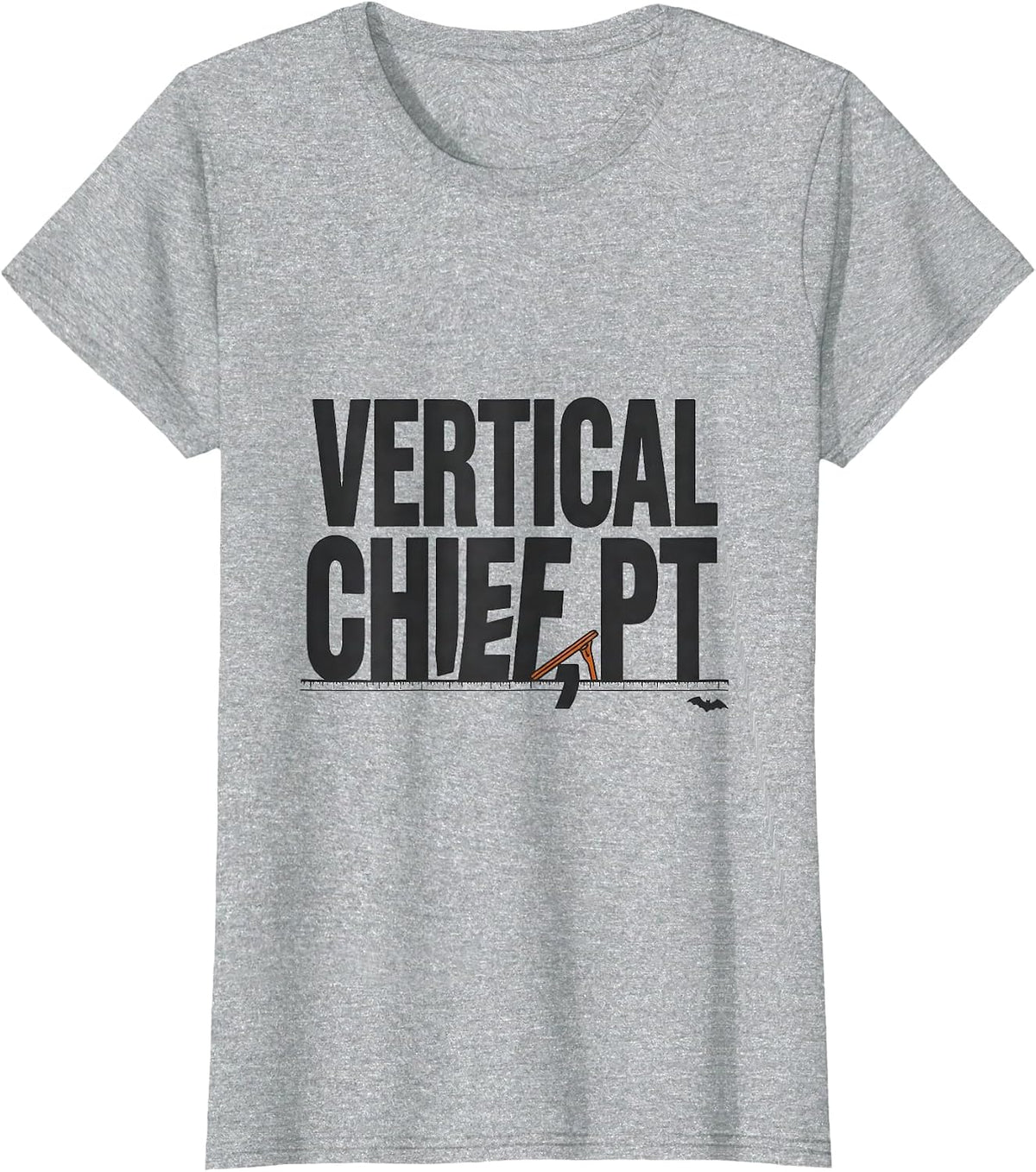 Women's Vertical Chief PT Occupational Therapy Halloween Trick T-Shirt - Heather Grey