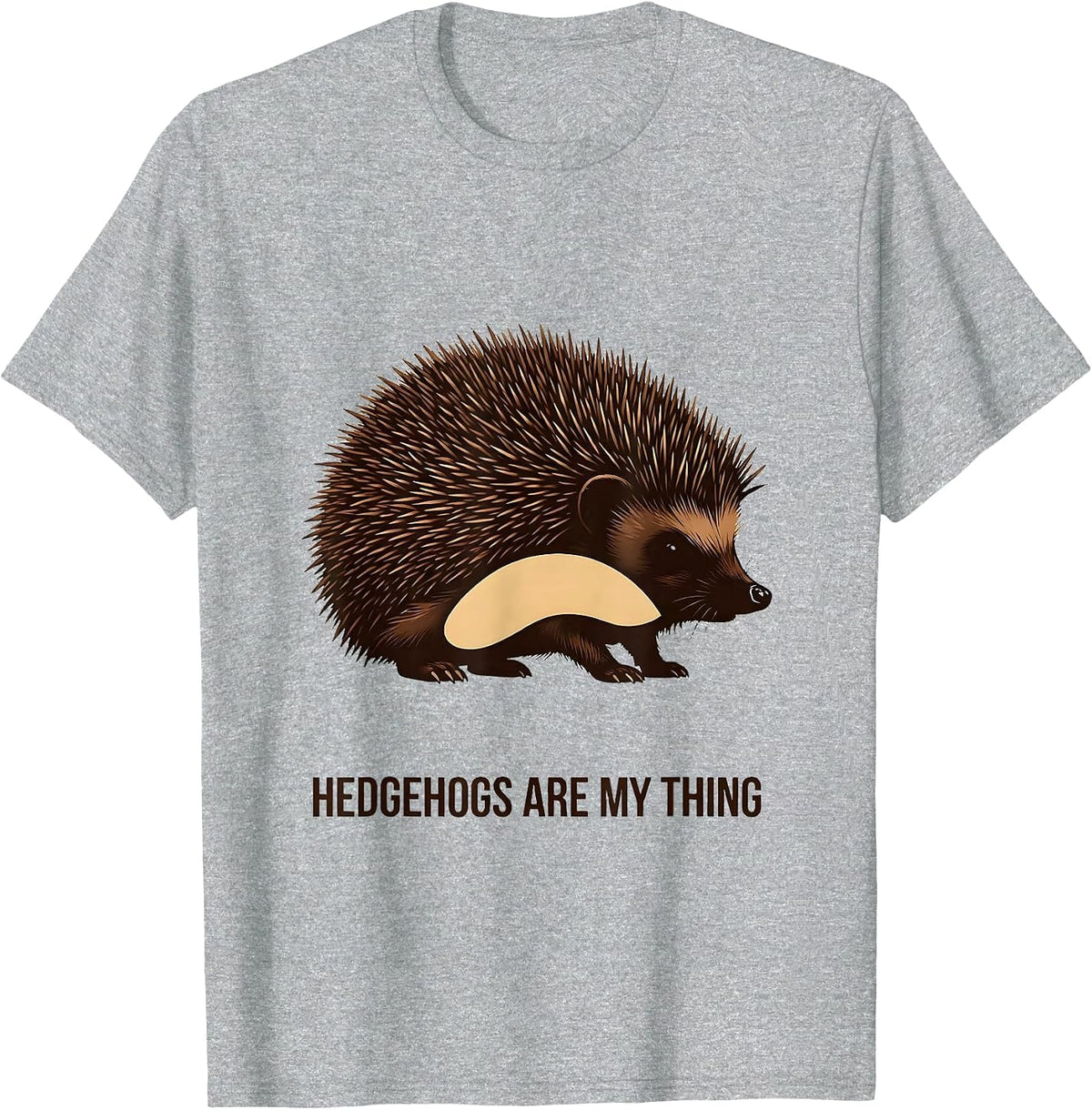 Men's Hedgehogs Are My Thing Whimsical Hedgehog Lover Gift T-Shirt - Heather Grey