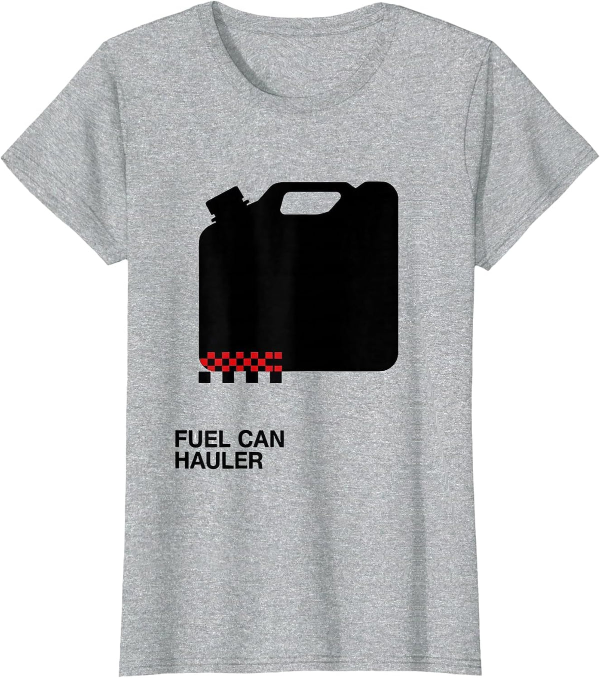 Women's Fuel Can Hauler Swiss International Racing Fan Motorsports T-Shirt - Heather Grey