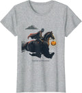 Canter After Dark Gothic Halloween Horse Lover Spooky T-Shirt - Heather Grey
