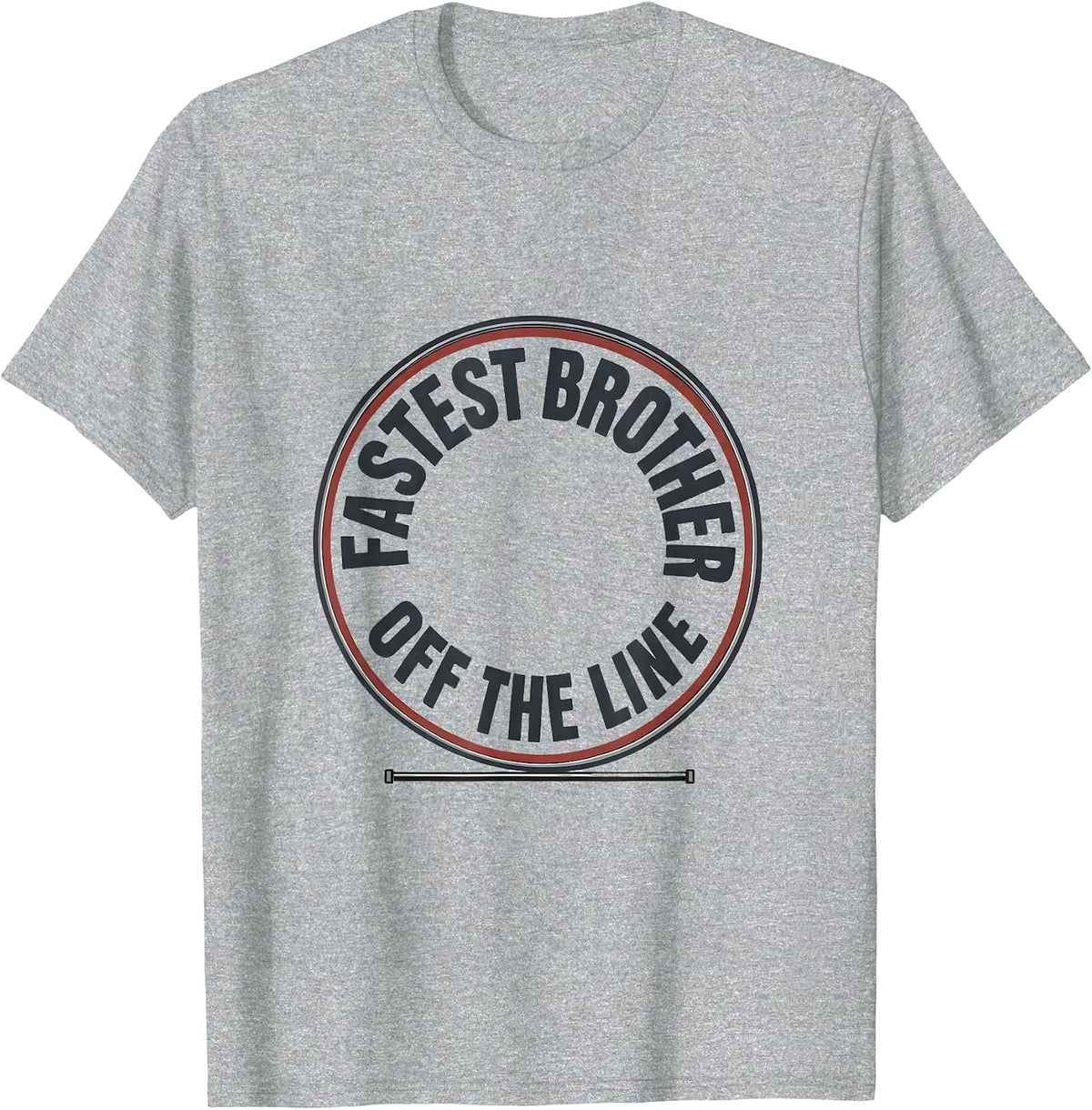 Men's Fastest Brother Off The Line Patriotic RC Racing Drag Strip T-Shirt - Heather Grey