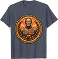 Veteran Grandpa Medal of Honor Illustration T-Shirt - Heather Blue