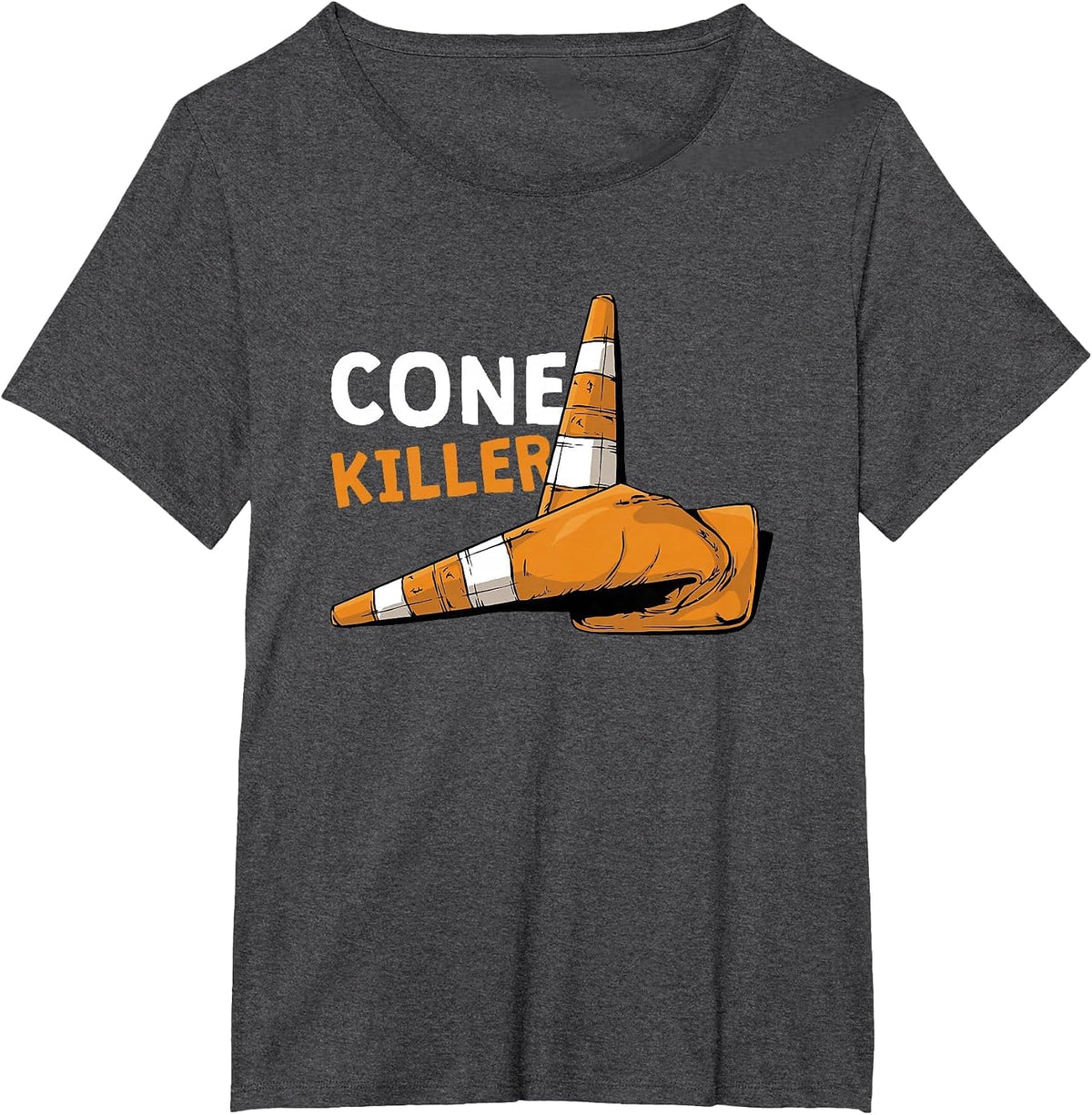 Cone Killer Autocross T-Shirt - Dark Heather Grey