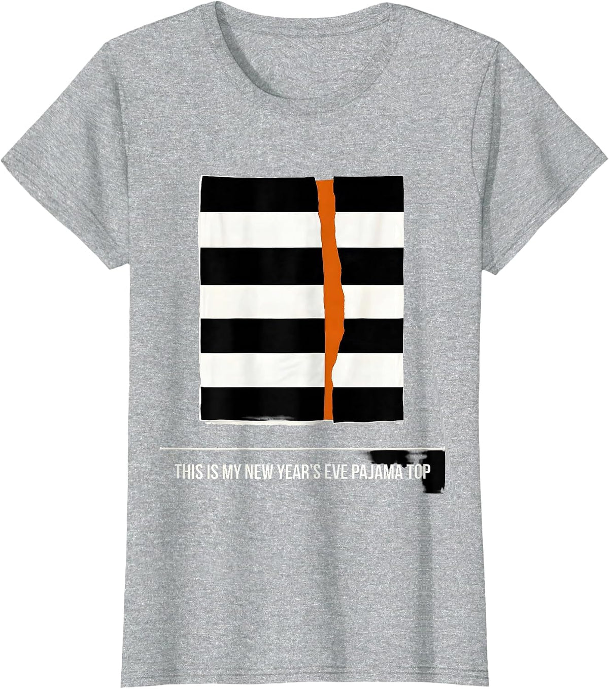 Women's This Is My New Year's Eve Pajama Top Funny Family Party T-Shirt - Heather Grey