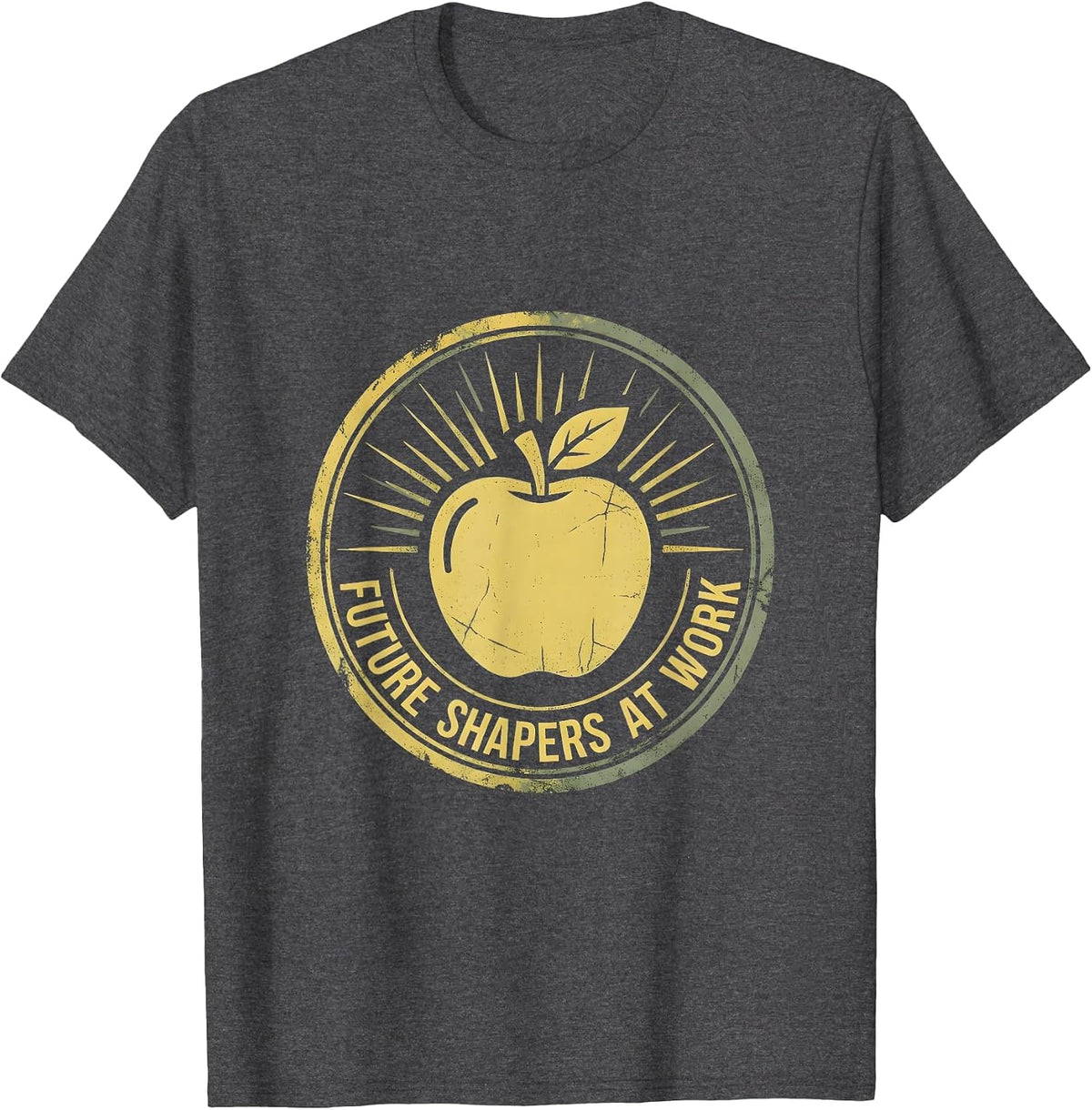 Future Shapers At Work First Day of School T-Shirt - Dark Heather Grey