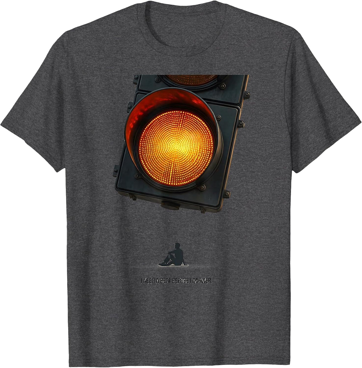 I Need A Beat Before I Answer Neurodiversity Acceptance T-Shirt - Dark Heather Grey