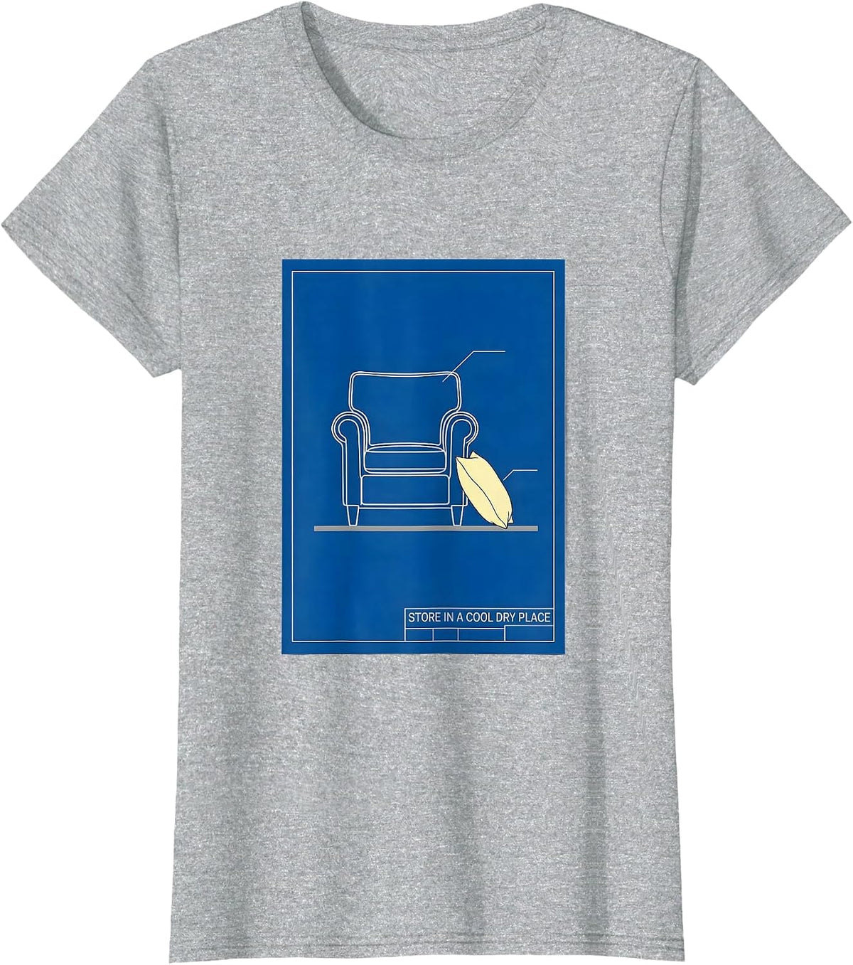 Women's Store In A Cool Dry Place Dark Humor Vintage Sarcastic T-Shirt - Heather Grey
