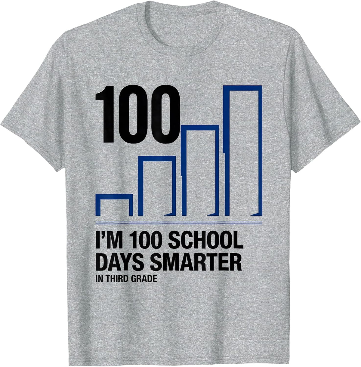 Men's I'm 100 School Days Smarter In Third Grade Teacher T-Shirt - Heather Grey